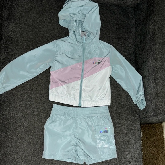 Puma girls outfit set size 2T used once in great condition - Picture 1 of 5